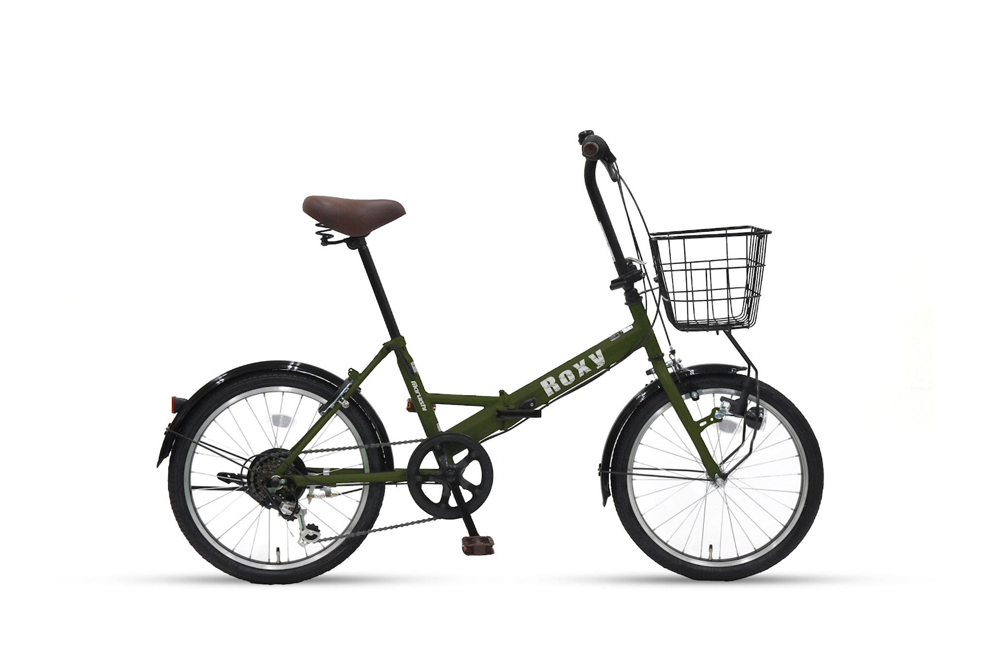 ROXY 20㌅サイクル ベージュ バスケット付6段変速　折りたたみ ROXY – CYCLE OLYMPIC