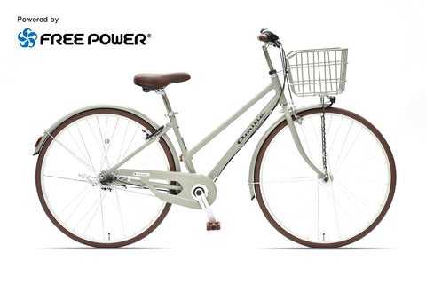 自転車　27インチ　amitie（オリンピックのブランド）　シルバー amitie – CYCLE OLYMPIC