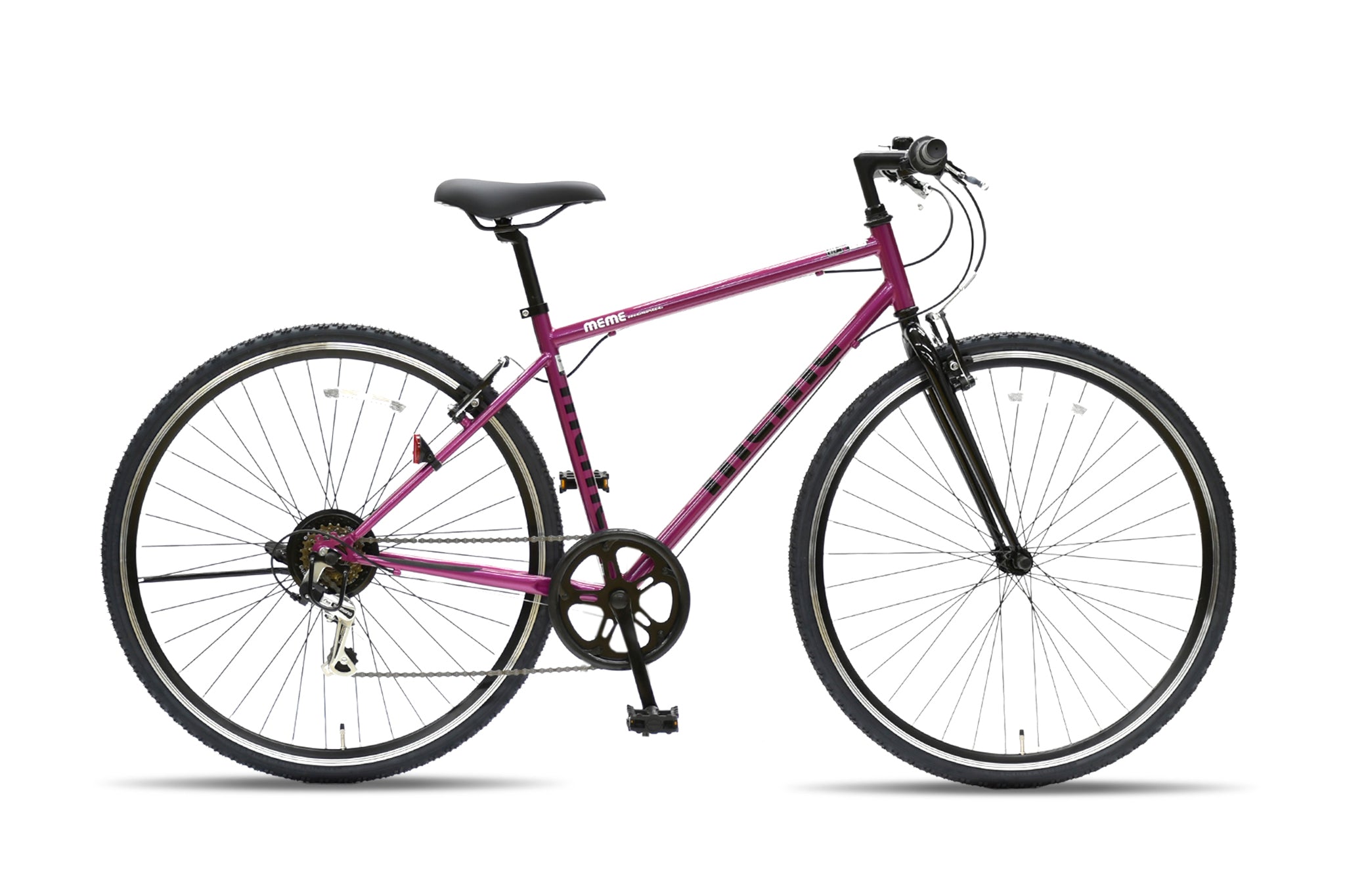 紫色シティサイクル 前カゴ付き　23区北部渡し 紫色シティサイクル 前カゴ付き 23区北部渡し