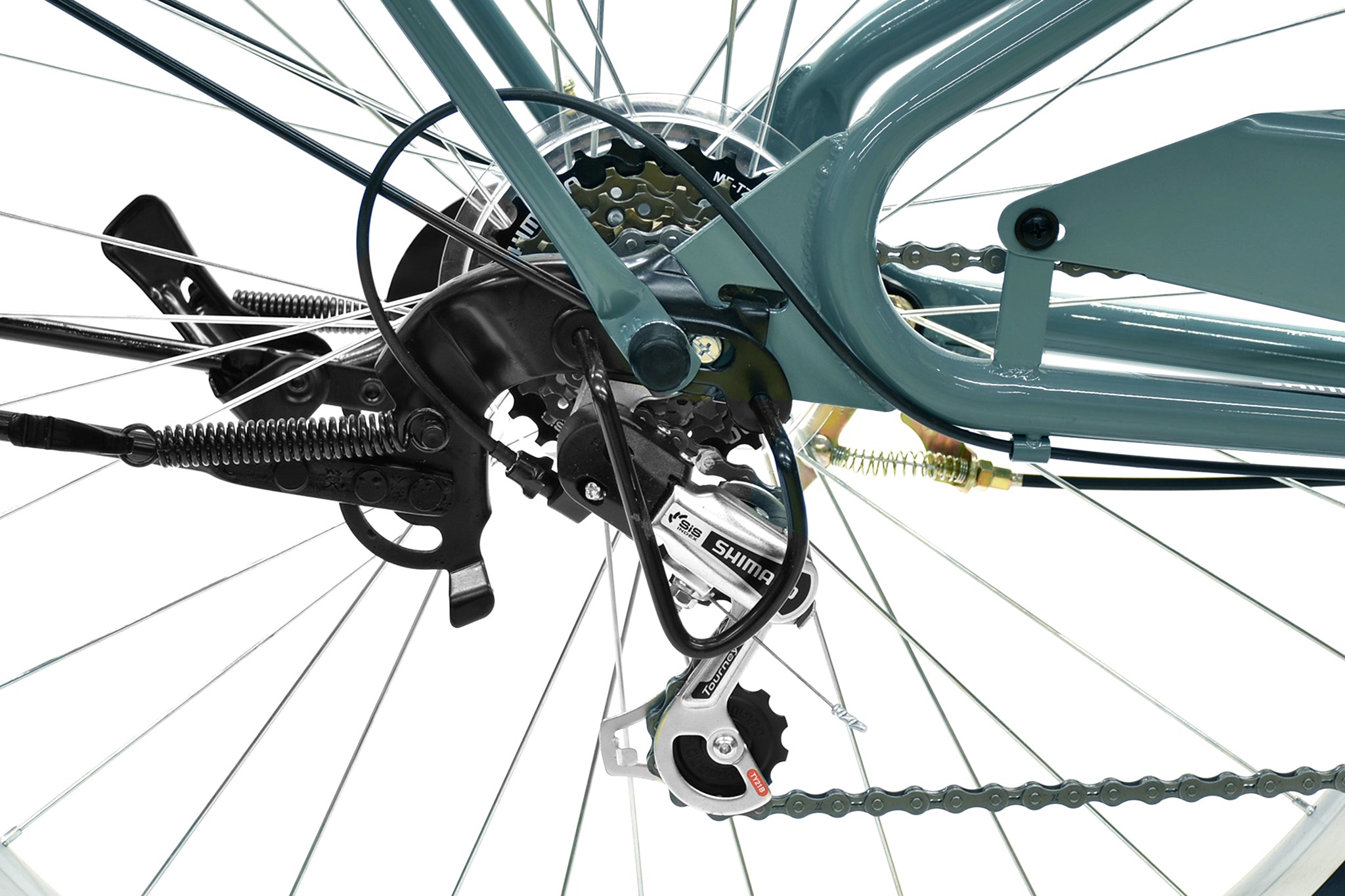 自転車07(6ギア) Harmonia 自転車 ママチャリ 26インチ 6段変速ギア オートライト